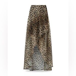 All Saints | Slvina Leppo Leopard Print Skirt